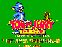 Tom and Jerry - The Movie (Europe) Title Screen